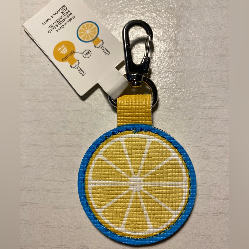 Aldi Lemon Keychain Quarter Keeper